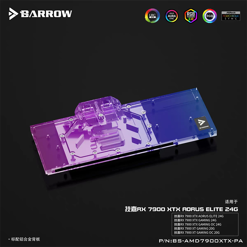 BARROW bloque de agua para Gig - Rx 7900 Xt 20Gb reseña y precio